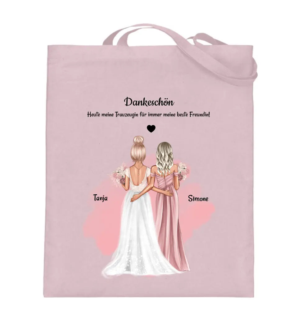 Trauzeugin Danke Jutebeutel Geschenk personalisiert - Cantty