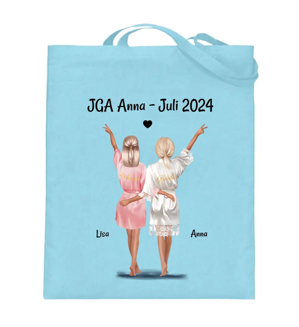 Beste Freundin JGA Junggesellenabschied Jutebeutel personalisiert - Cantty