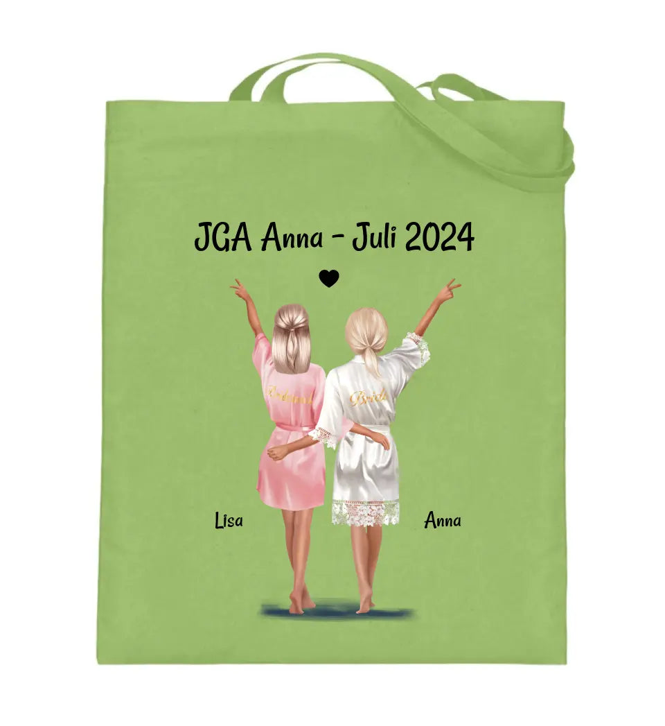 Beste Freundin JGA Junggesellenabschied Jutebeutel personalisiert - Cantty