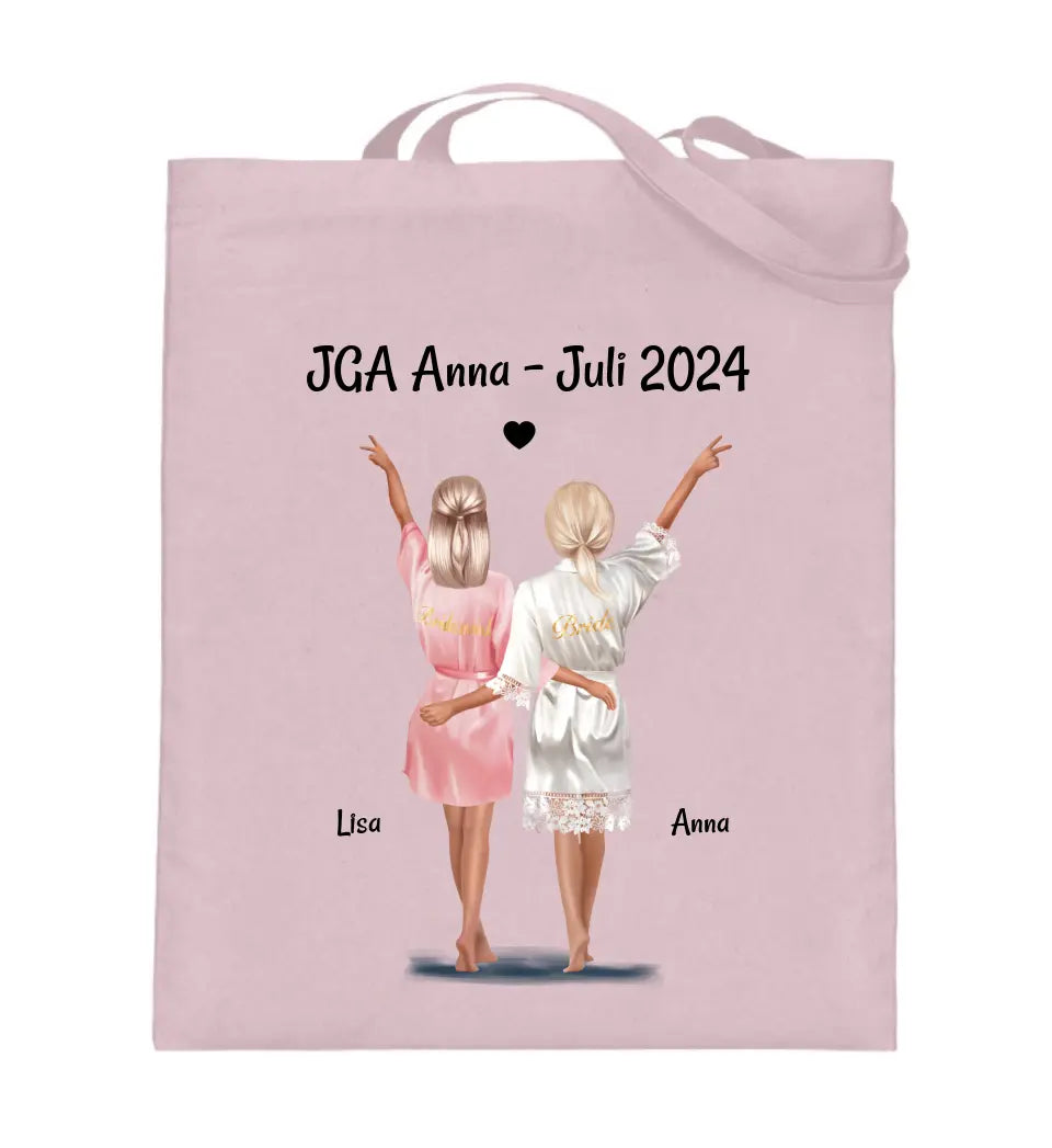 Beste Freundin JGA Junggesellenabschied Jutebeutel personalisiert - Cantty