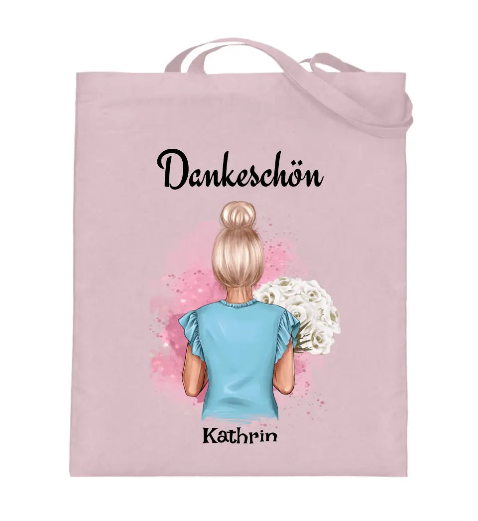Erzieherin Jutebeutel Tasche Danke Geschenk personalisiert - Cantty