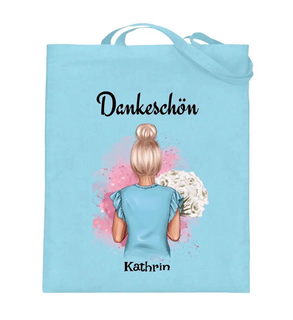 Erzieherin Jutebeutel Tasche Danke Geschenk personalisiert - Cantty