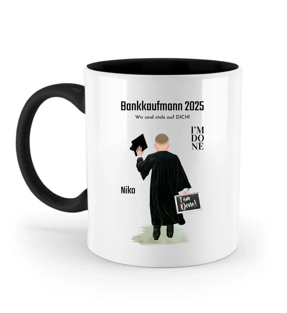 Abschluss Tasse Geschenk Ausbildung Junge - Cantty