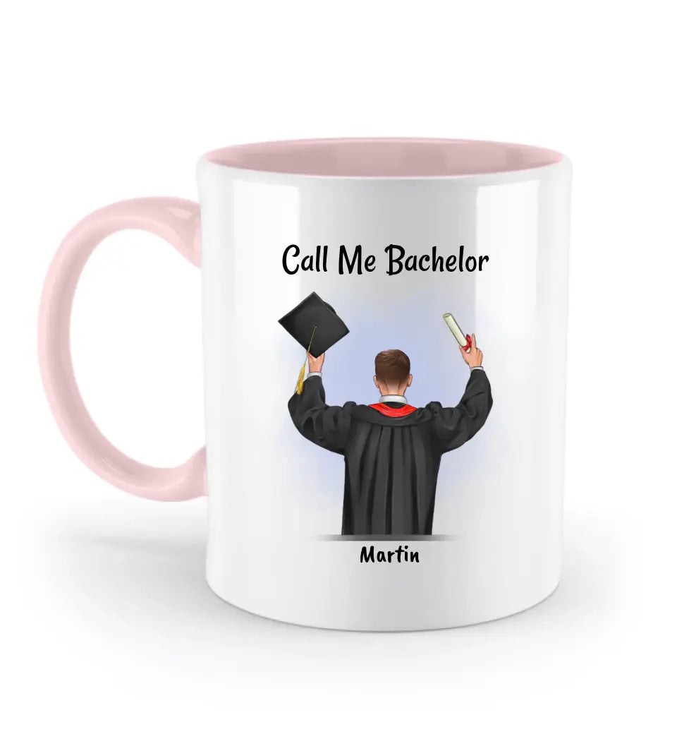 Call me Bachelor Tasse Junge Abschluss Geschenk - Cantty