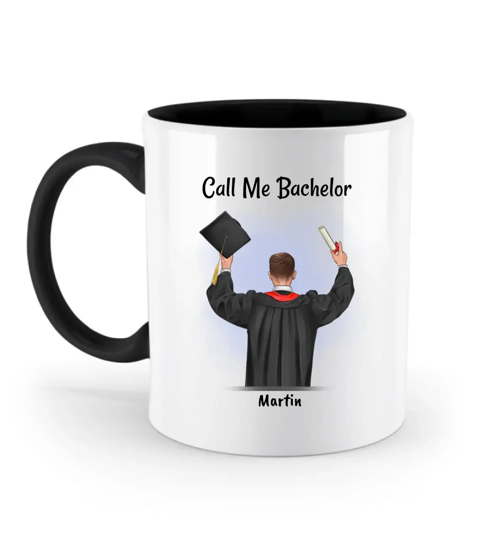 Call me Bachelor Tasse Junge Abschluss Geschenk - Cantty