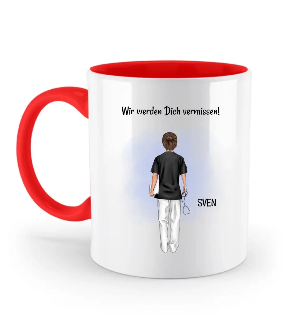 Krankenpfleger Abschied Tasse Geschenk personalisiert - Cantty