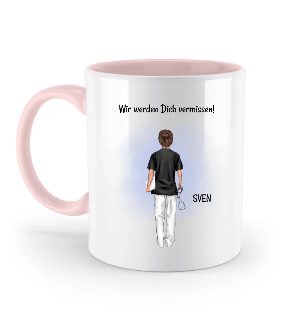 Krankenpfleger Abschied Tasse Geschenk personalisiert - Cantty