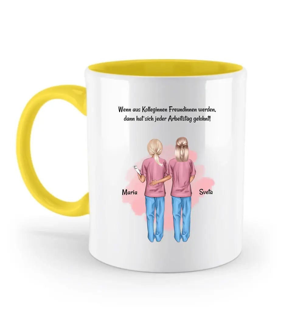 Pflegekraft Frau Kolleginnen Tasse personalisiert - Cantty