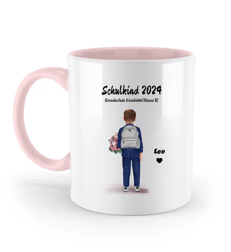 Einschulung Junge Schulkind Tasse Geschenk personalisiert - Cantty