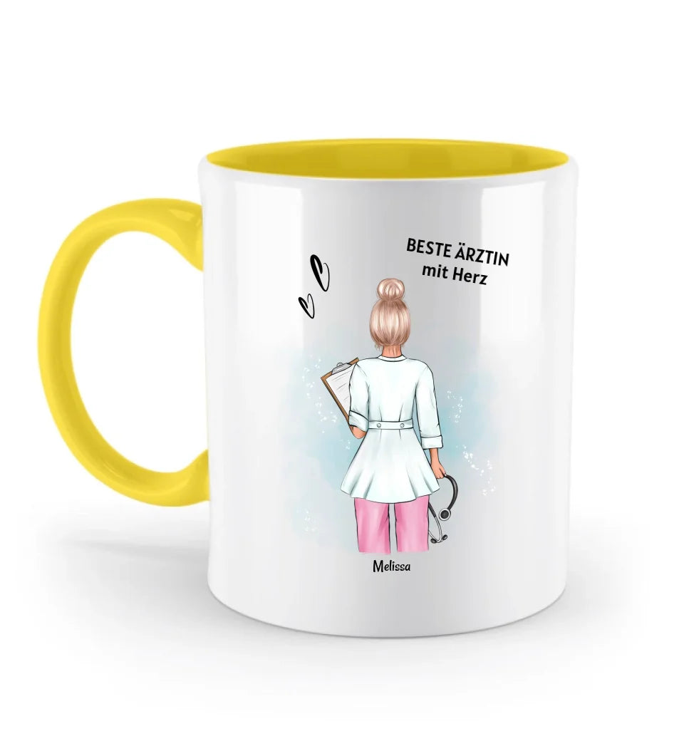 Tasse Arzt Frau Ärztin Geschenk Danke sagen / Geburtstag / Examen bestanden - Cantty