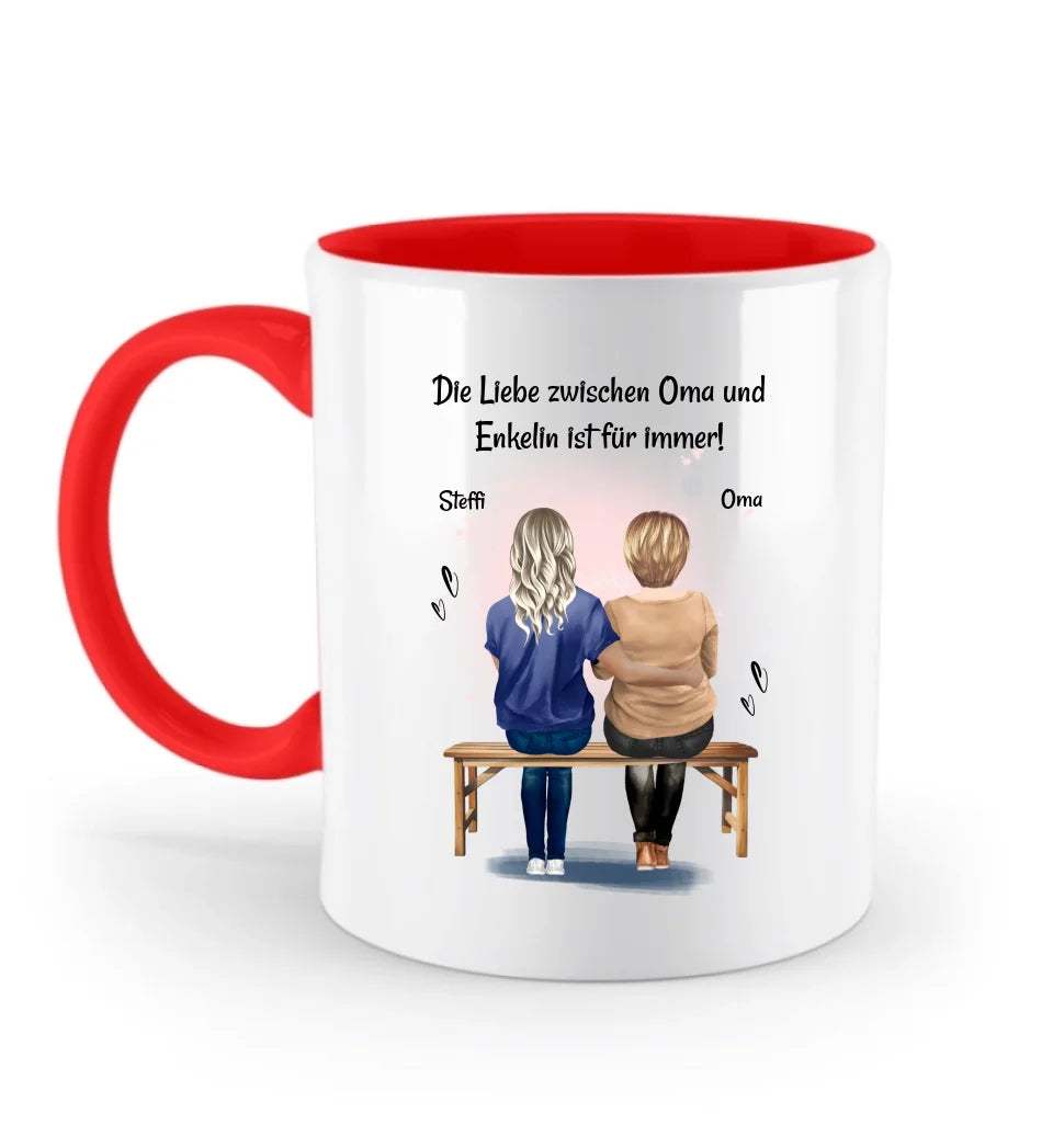 Oma Tasse Geschenk von Enkelin personalisiert - Cantty
