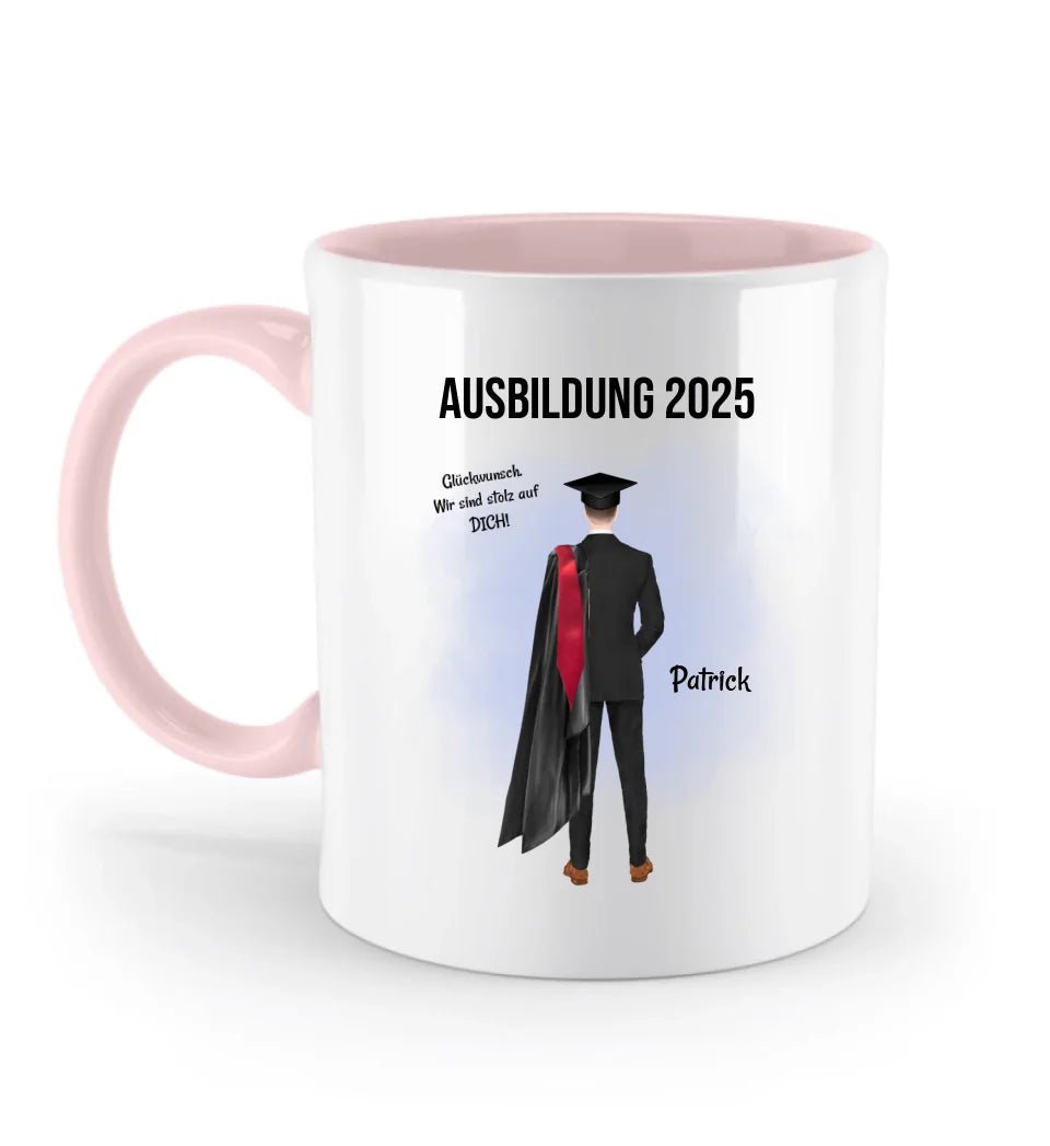 Ausbildung Abschluss Prüfung bestanden Tasse Absolvent Geschenk Mann - Cantty