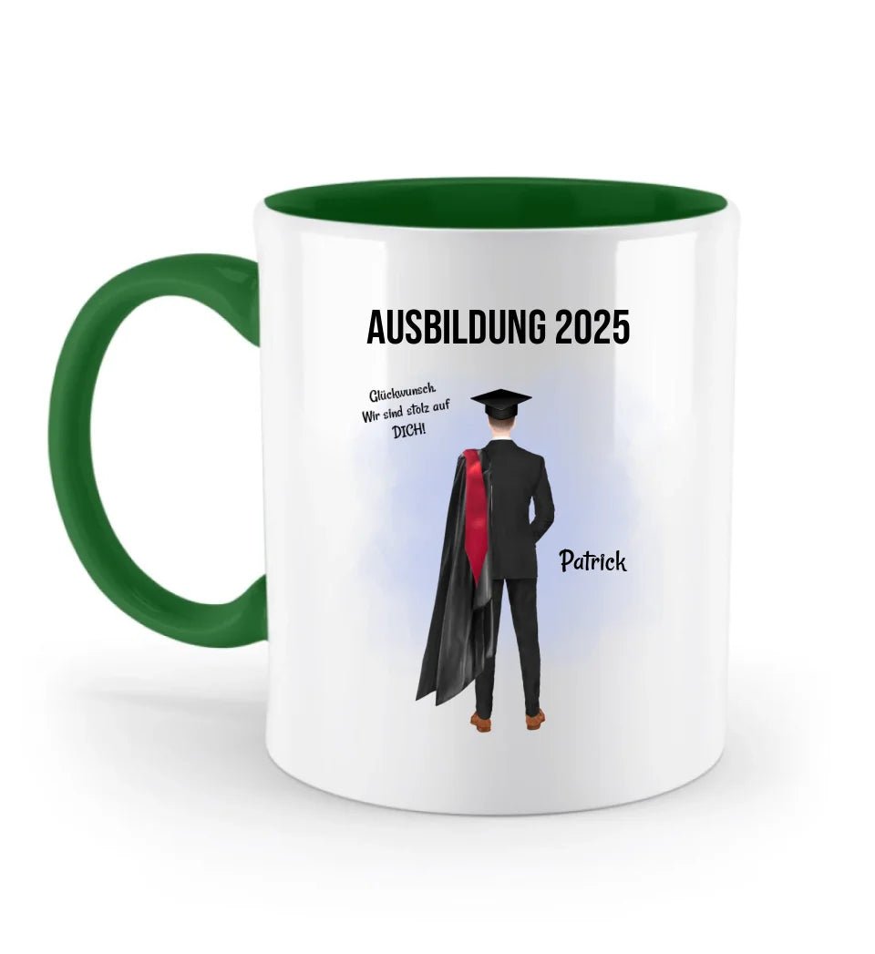 Ausbildung Abschluss Prüfung bestanden Tasse Absolvent Geschenk Mann - Cantty
