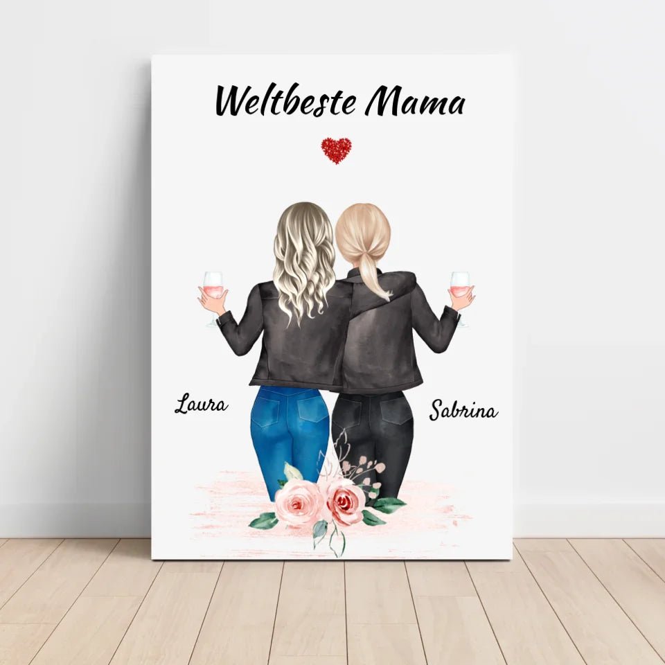 Geschenk Poster für Mutter und Tochter - Cantty
