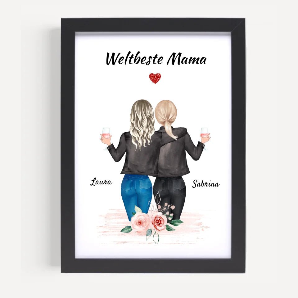 Geschenk Poster für Mutter und Tochter - Cantty