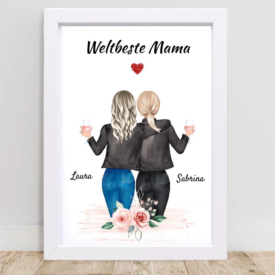 Geschenk Poster für Mutter und Tochter - Cantty