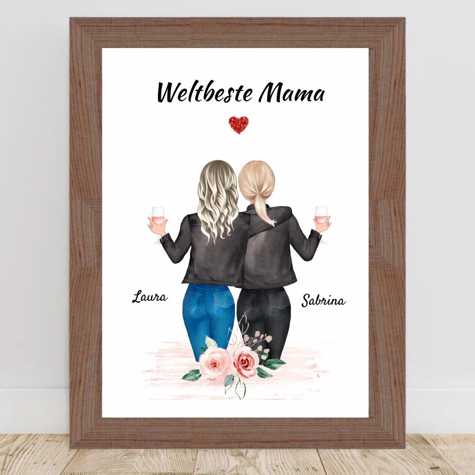 Geschenk Poster für Mutter und Tochter - Cantty