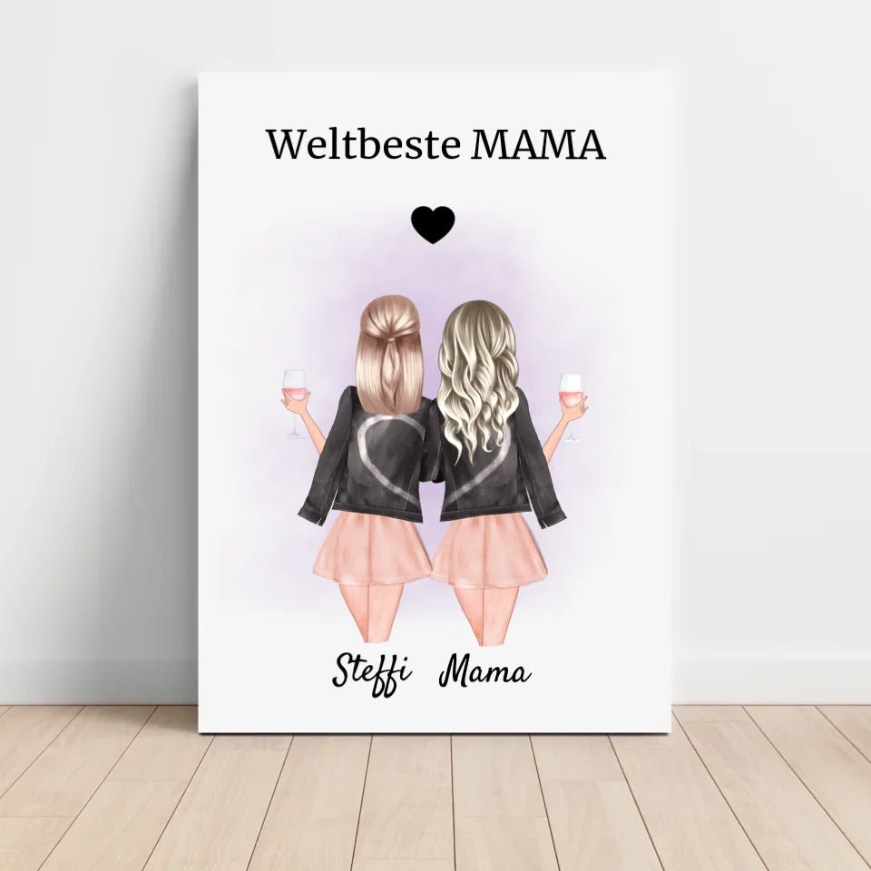 Bild Mutter Tochter Geschenkidee personalisiert - Cantty