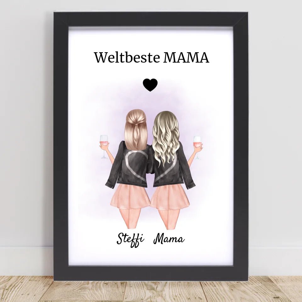 Bild Mutter Tochter Geschenkidee personalisiert - Cantty