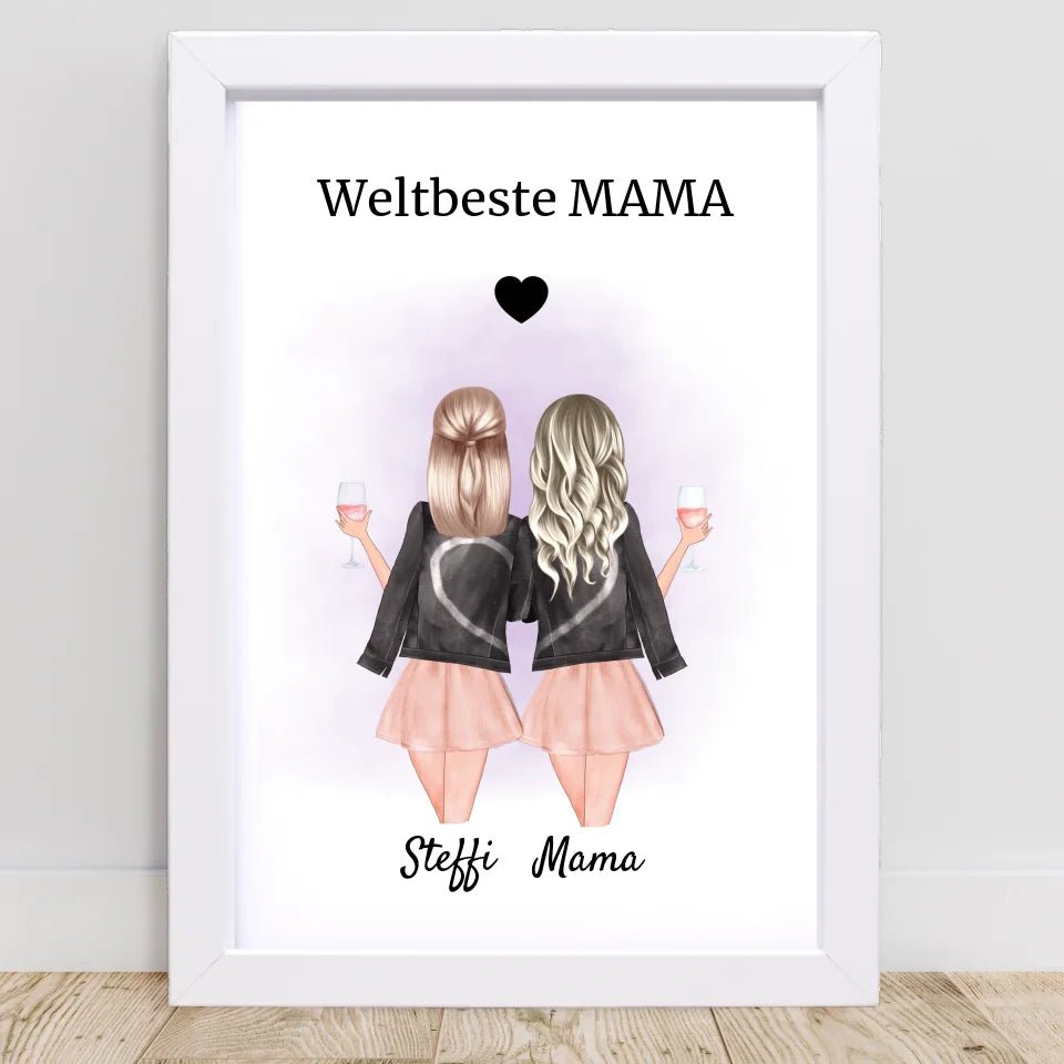 Bild Mutter Tochter Geschenkidee personalisiert - Cantty