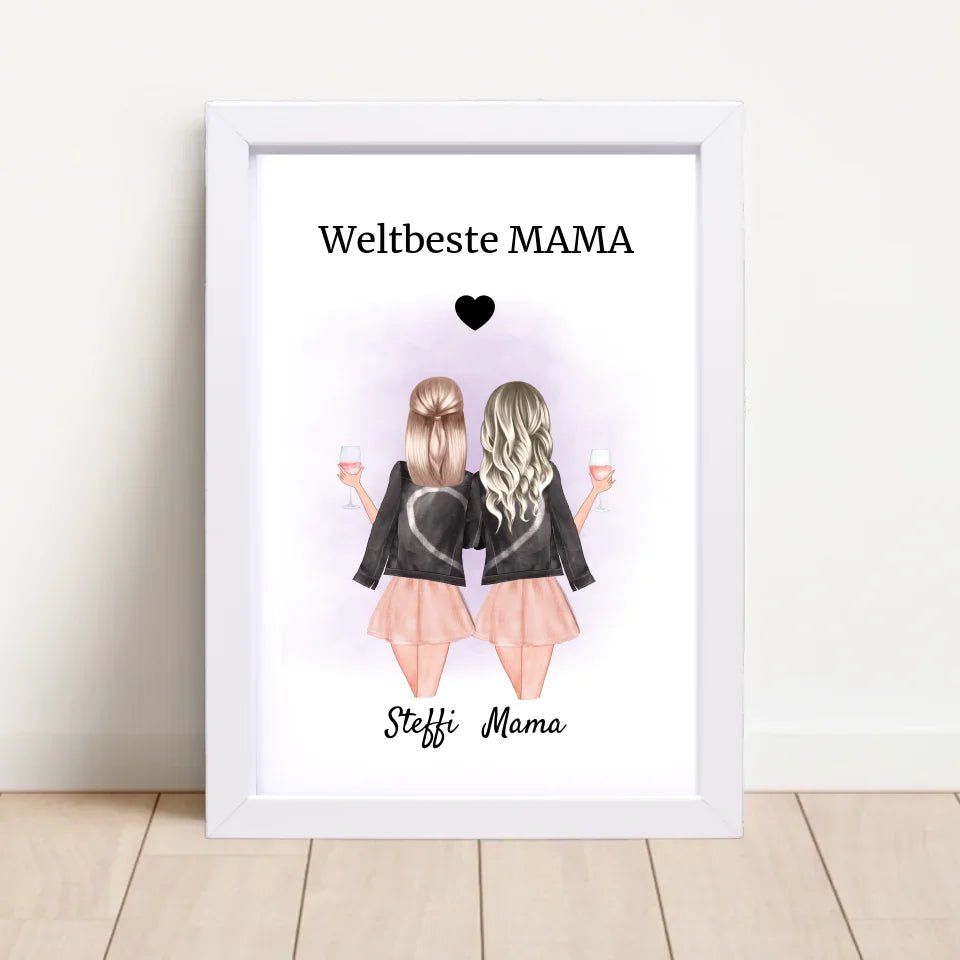 Bild Mutter Tochter Geschenkidee personalisiert - Cantty