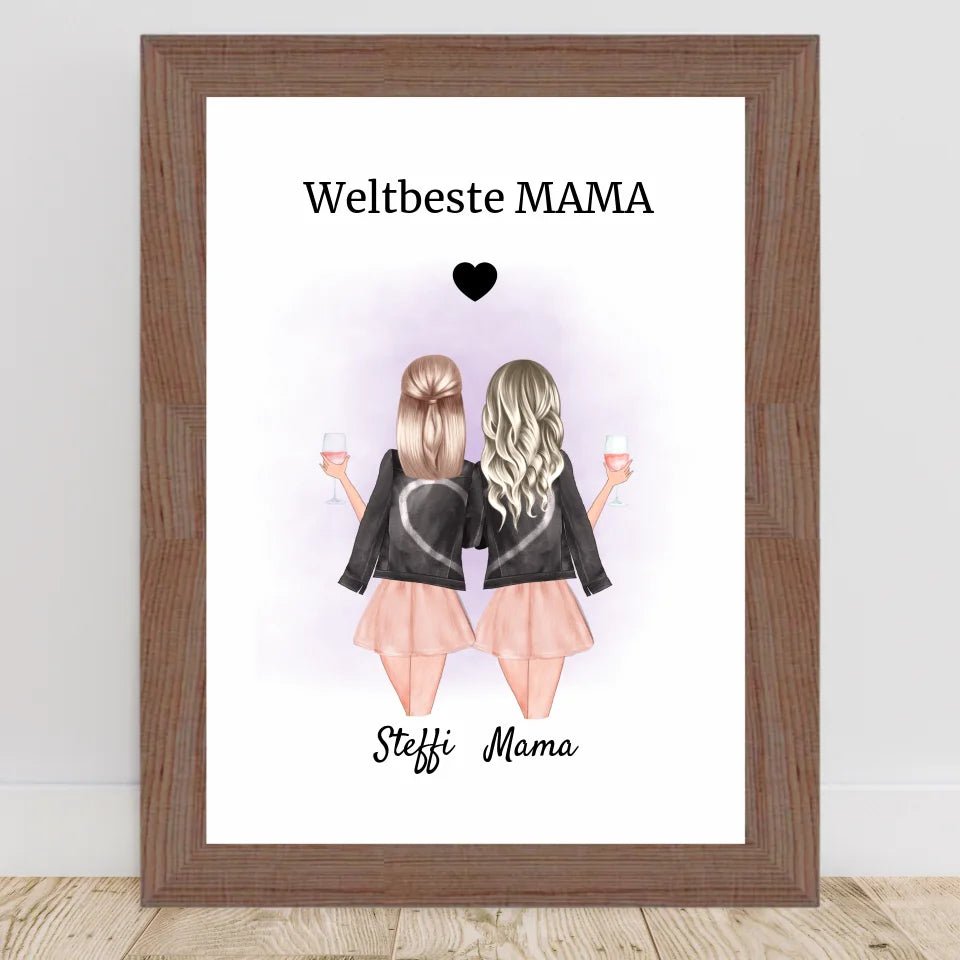 Bild Mutter Tochter Geschenkidee personalisiert - Cantty