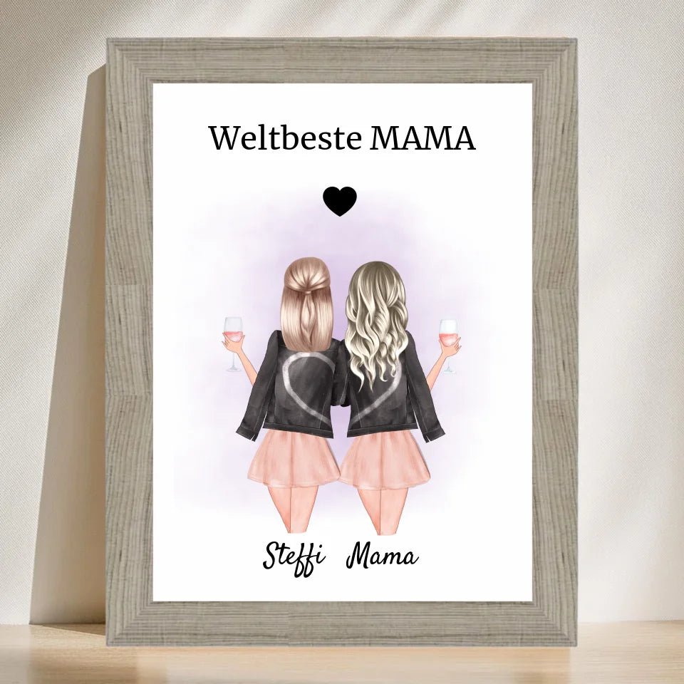 Bild Mutter Tochter Geschenkidee personalisiert - Cantty