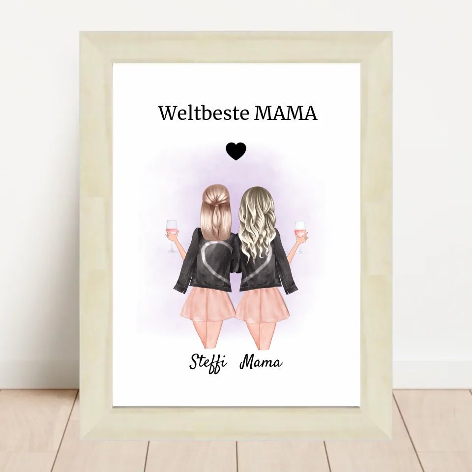 Bild Mutter Tochter Geschenkidee personalisiert - Cantty