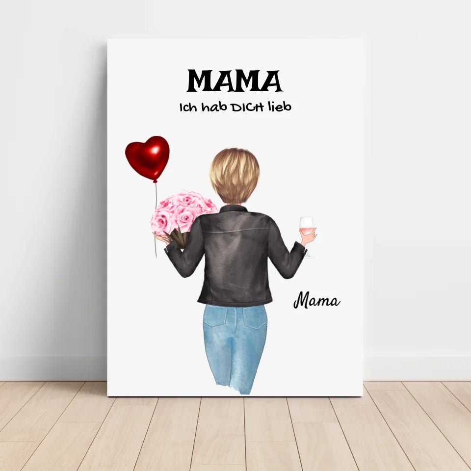 Mutter Geschenk Bild personalisiert - Cantty