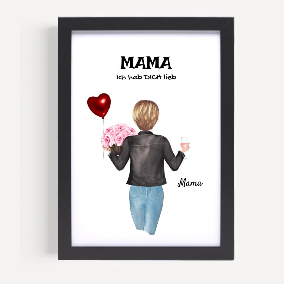 Mutter Geschenk Bild personalisiert - Cantty