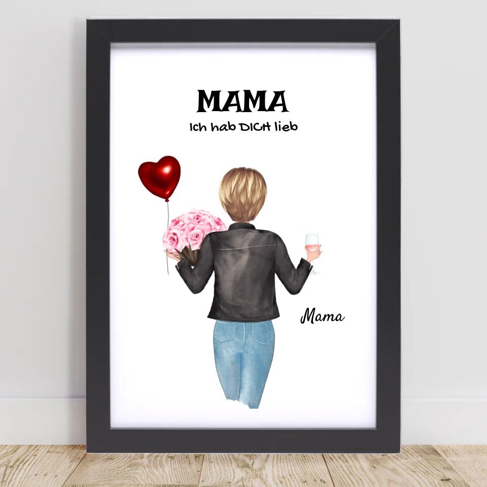 Mutter Geschenk Bild personalisiert - Cantty