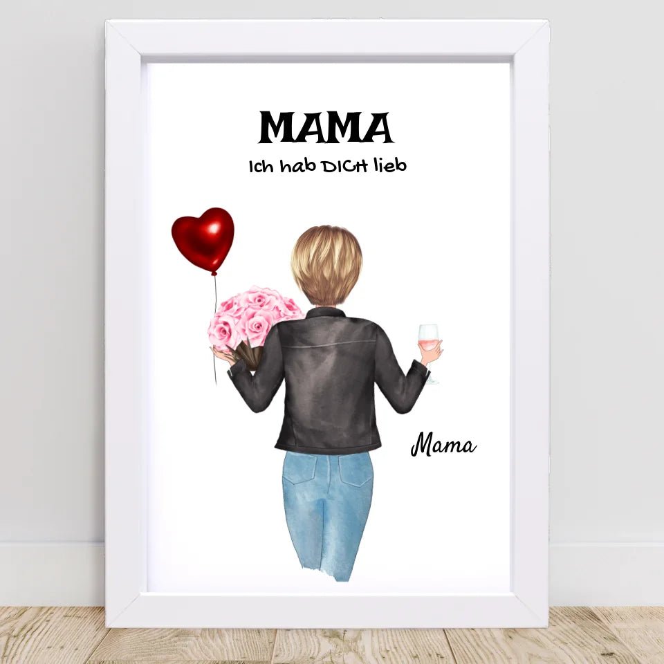 Mutter Geschenk Bild personalisiert - Cantty