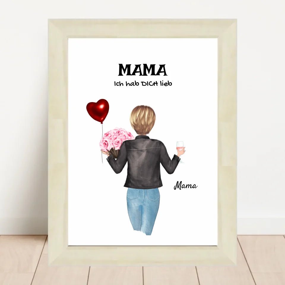 Mutter Geschenk Bild personalisiert - Cantty
