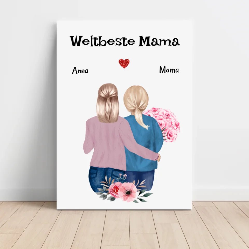 Last Minute Mutter Tochter Geschenk Poster kurzfristig gestalten - Cantty