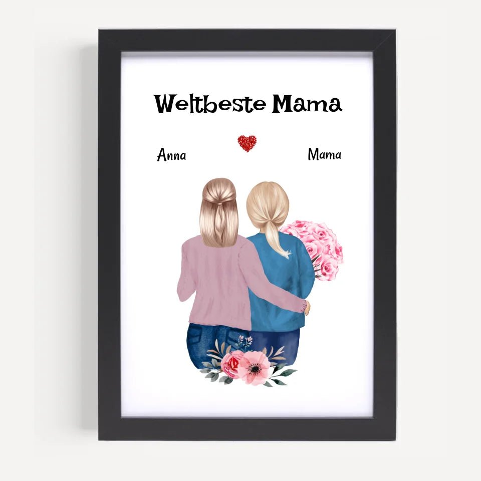 Last Minute Mutter Tochter Geschenk Poster kurzfristig gestalten - Cantty