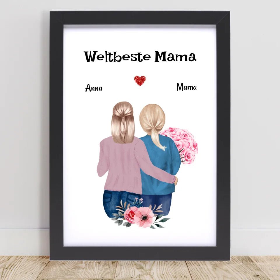 Last Minute Mutter Tochter Geschenk Poster kurzfristig gestalten - Cantty