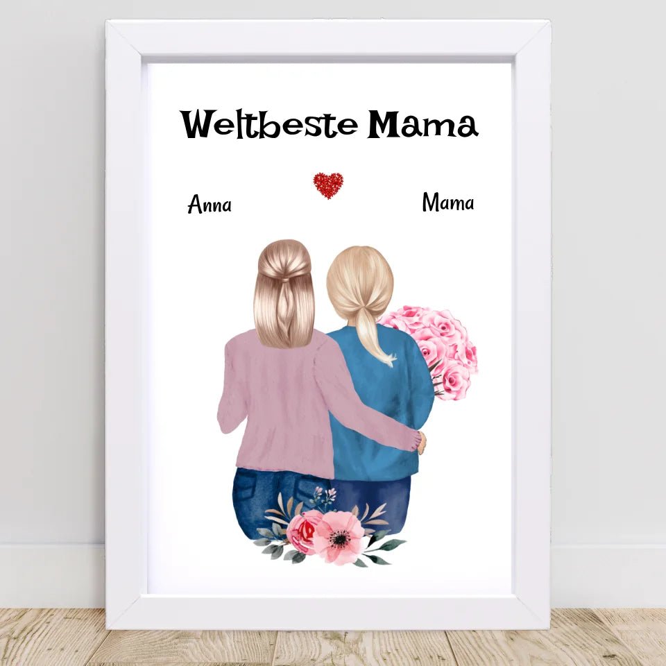 Last Minute Mutter Tochter Geschenk Poster kurzfristig gestalten - Cantty