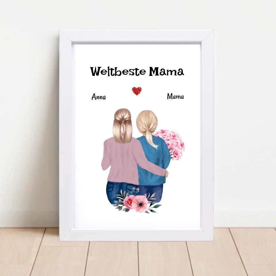Last Minute Mutter Tochter Geschenk Poster kurzfristig gestalten - Cantty