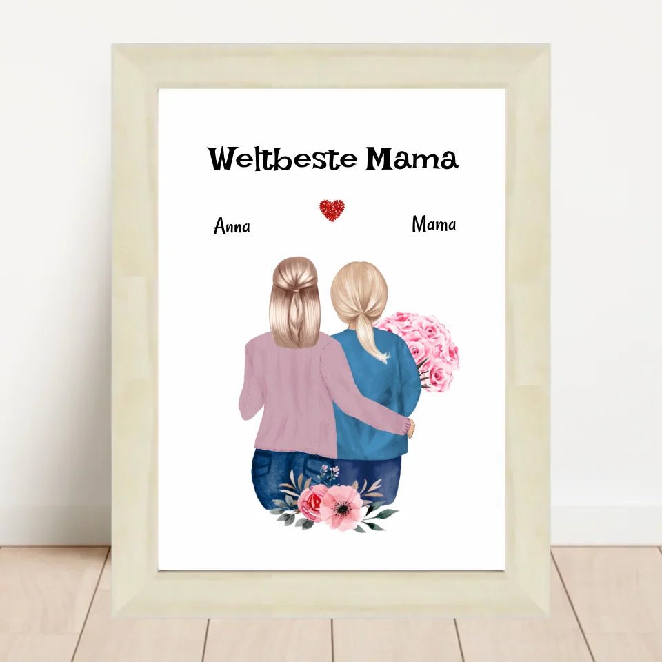 Last Minute Mutter Tochter Geschenk Poster kurzfristig gestalten - Cantty