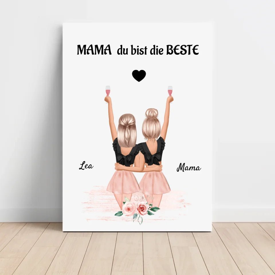 Geschenk Bild Mama und Tochter - Cantty