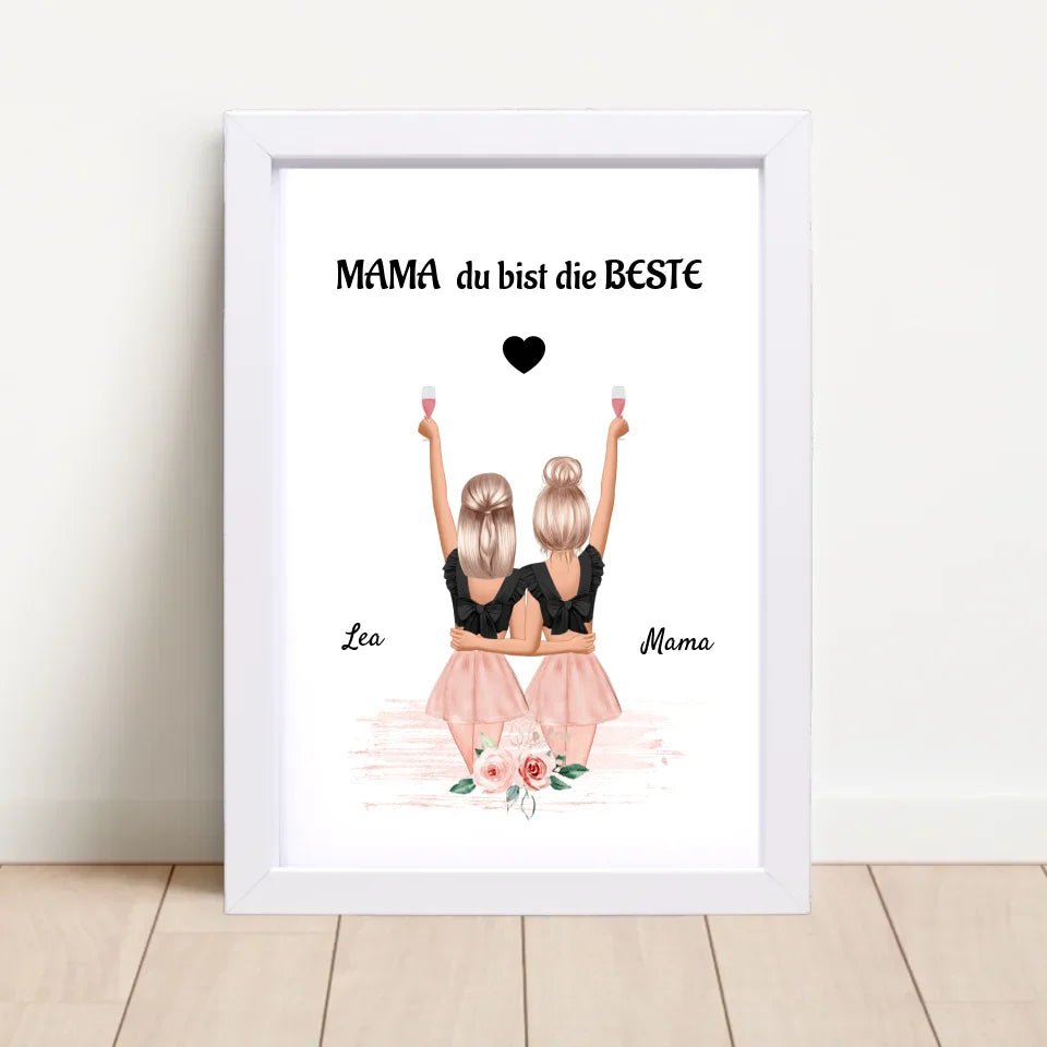 Geschenk Bild Mama und Tochter - Cantty