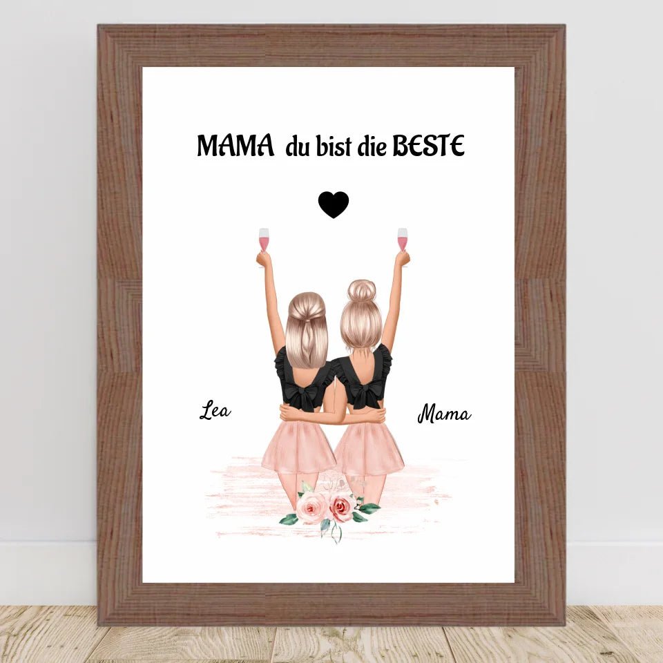 Geschenk Bild Mama und Tochter - Cantty
