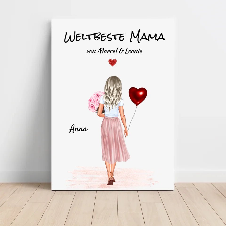 Mutter Bild & Poster Geschenk personalisiert - Cantty