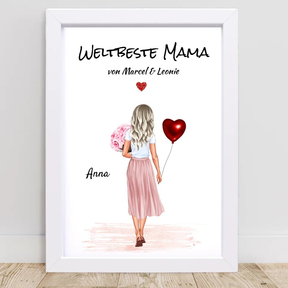 Mutter Bild & Poster Geschenk personalisiert - Cantty