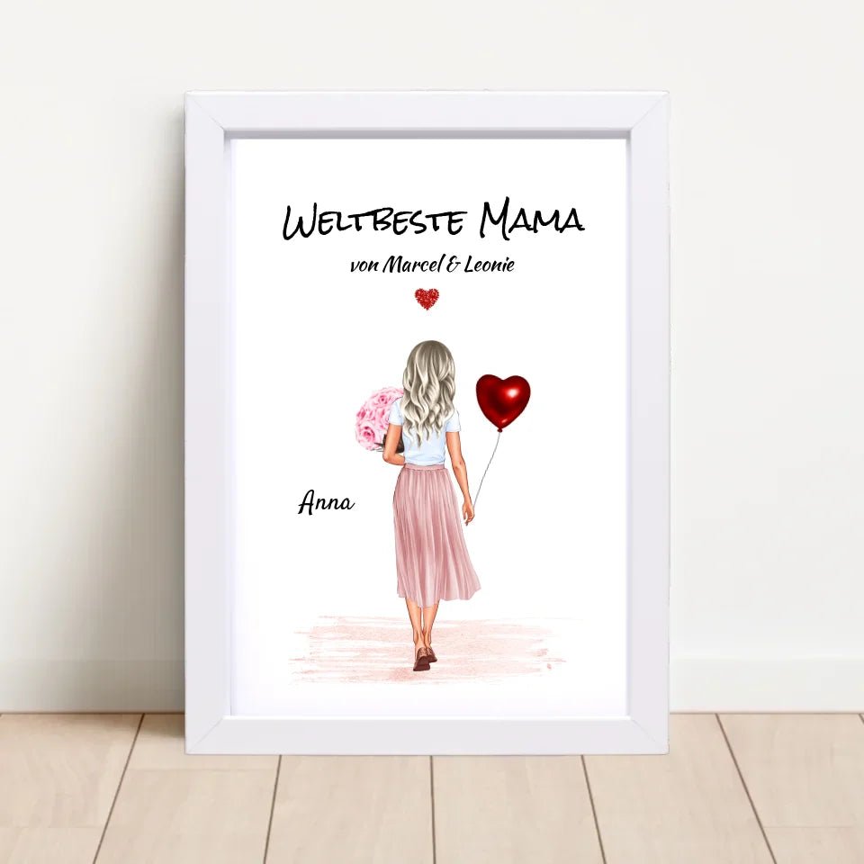 Mutter Bild & Poster Geschenk personalisiert - Cantty