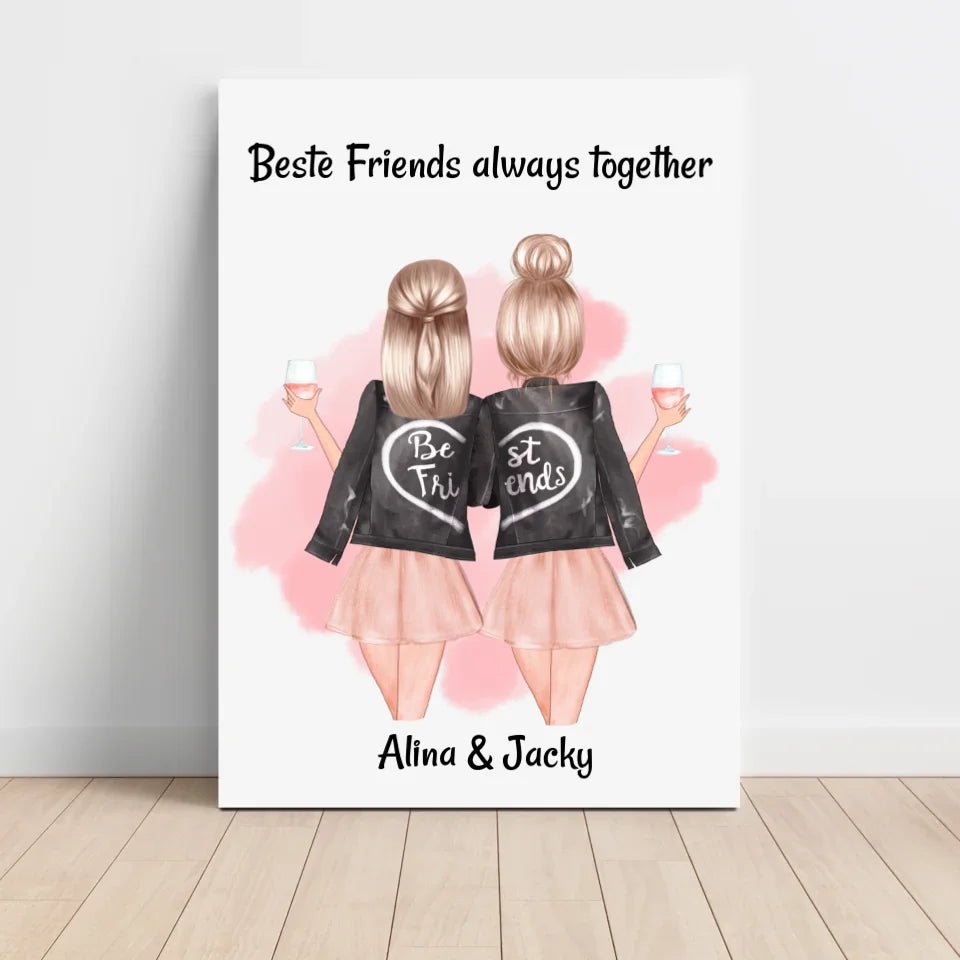 Last Minute beste Freundin Geschenk kurzfristig personalisieren - Cantty