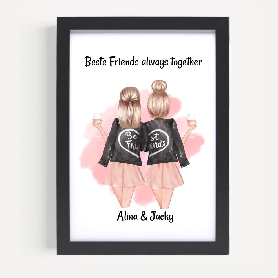 Last Minute beste Freundin Geschenk kurzfristig personalisieren - Cantty