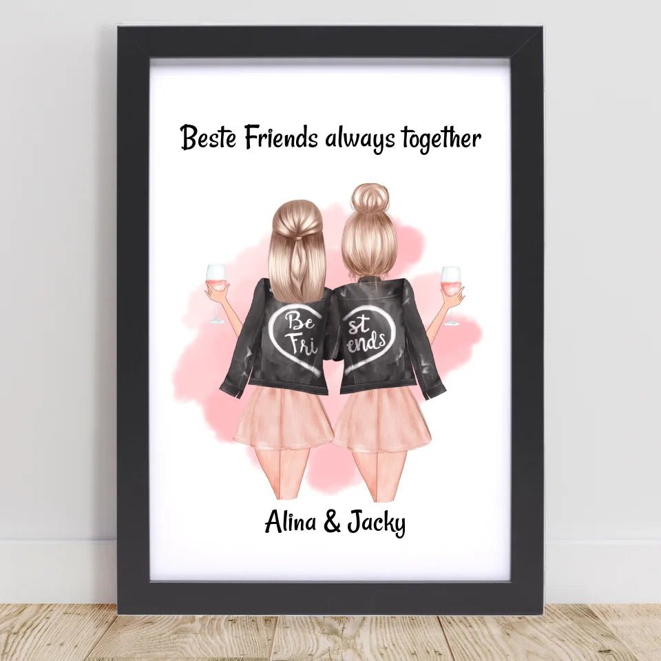 Last Minute beste Freundin Geschenk kurzfristig personalisieren - Cantty