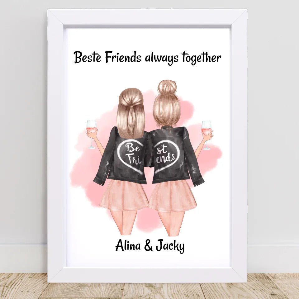 Last Minute beste Freundin Geschenk kurzfristig personalisieren - Cantty