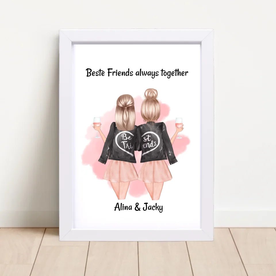 Last Minute beste Freundin Geschenk kurzfristig personalisieren - Cantty